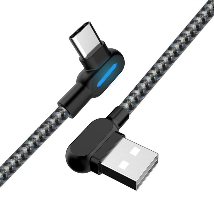 Rychlonápěcí kabel s led diodou typu C