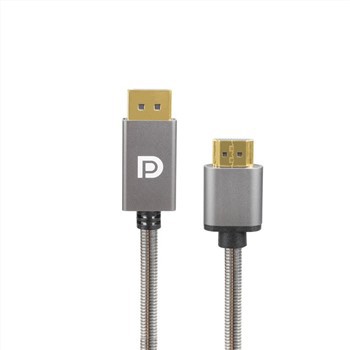 Nerezová ocel DP 1.1V samec na HDMI samice 1.4V adaptér