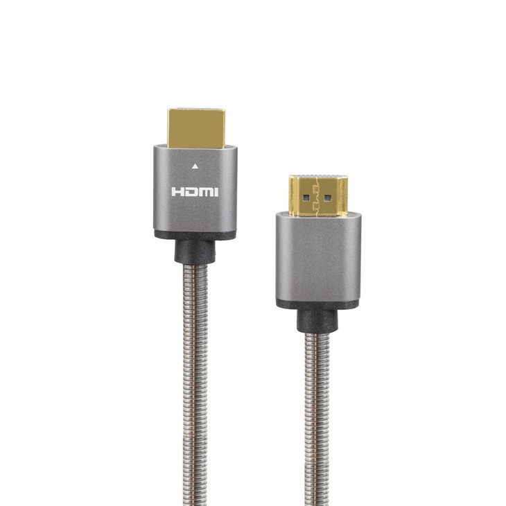 Kabel HDMI na HDMI 8K z nerezové oceli